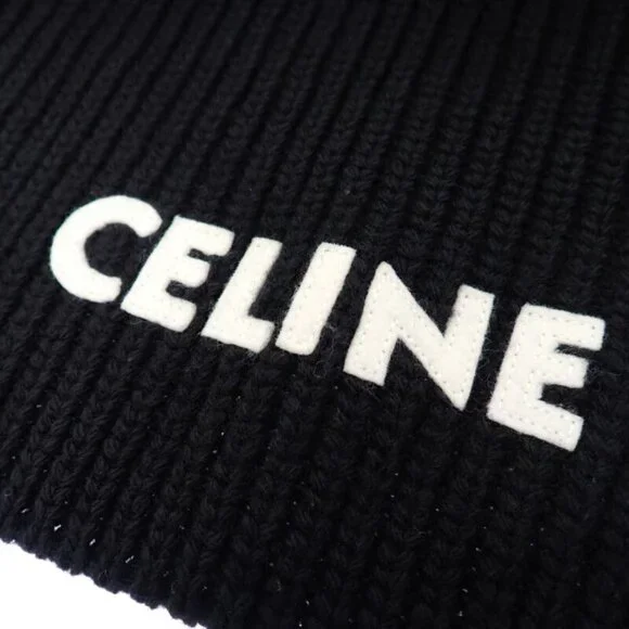 Celine Knit Scarf Wool Black - Picture 9 of 11